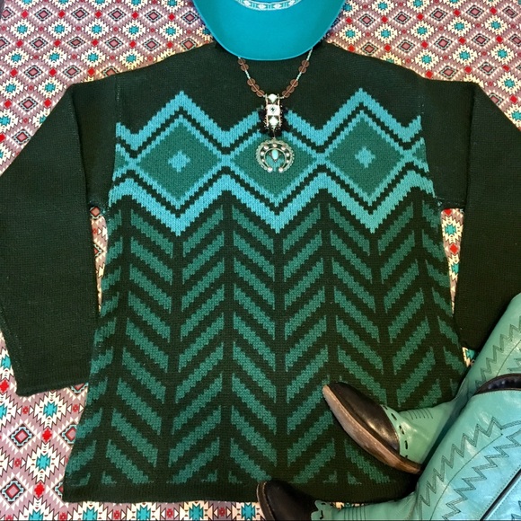 janus of norway Sweaters - 100% wool southwestern Aztec sweater